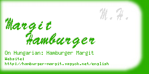 margit hamburger business card